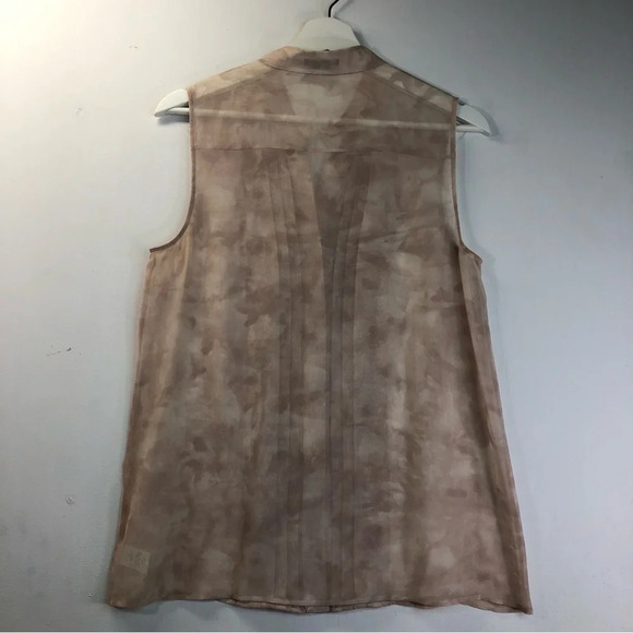 Theory Pink Sheer Silk Top Size Medium - Picture 2 of 3